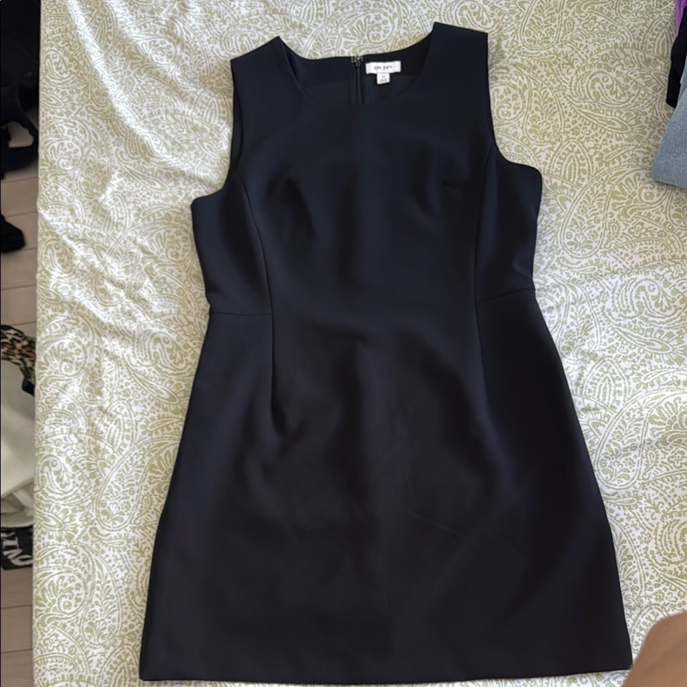Black Sleeveless Sheath Mini Dress GREAT FOR OFFICE!